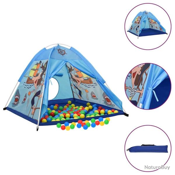 Tente de jeu pour enfants Bleu 120x120x90 cm