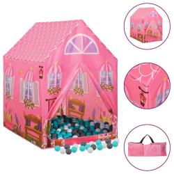Tente de jeu pour enfants avec 250 balles Rose 69x94x104 cm alsavelo