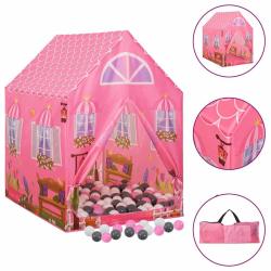 Tente de jeu pour enfants avec 250 balles Rose 69x94x104 cm alsavelo
