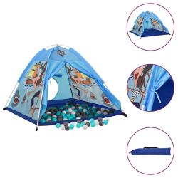 Tente de jeu pour enfants avec 250 balles Bleu 120x120x90 cm