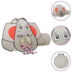 Tente de jeu pour enfants 250 balles &Eacute;l&eacute;phant Gris 174x86x101cm