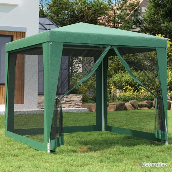 Tente de f�te avec 4 parois lat�rales en maille Vert 2.5x2.5 m