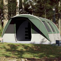 Tente de camping tunnel 7 personnes vert imperm&eacute;able alsavelo