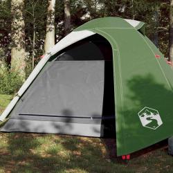 Tente de camping &agrave; d&ocirc;me 2 personne vert imperm&eacute;able alsavelo
