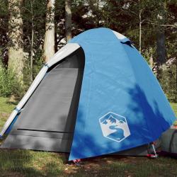 Tente de camping &agrave; d&ocirc;me 2 personne bleu imperm&eacute;able
