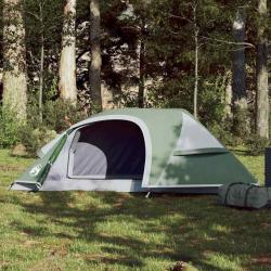 Tente de camping &agrave; d&ocirc;me 1 personne vert imperm&eacute;able alsavelo