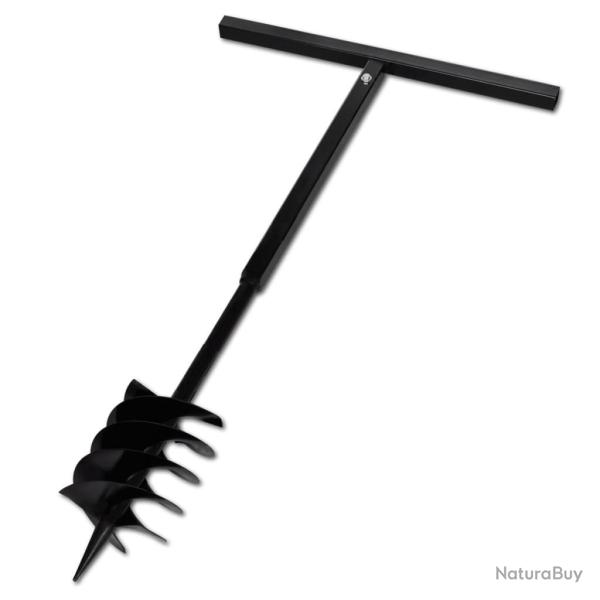 Tari�re de sol avec m�che de tari�re 180 mm Acier Noir