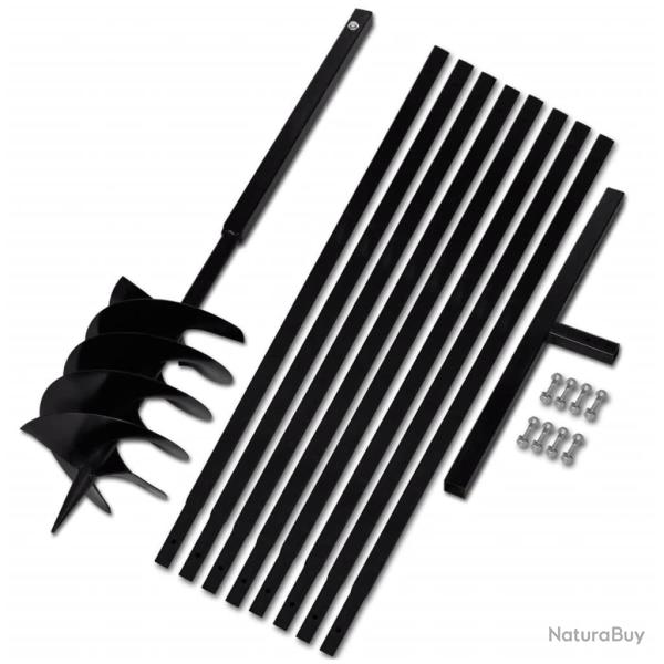 Tari�re de sol avec manche 200 mm et tube d'extension 9 m Acier
