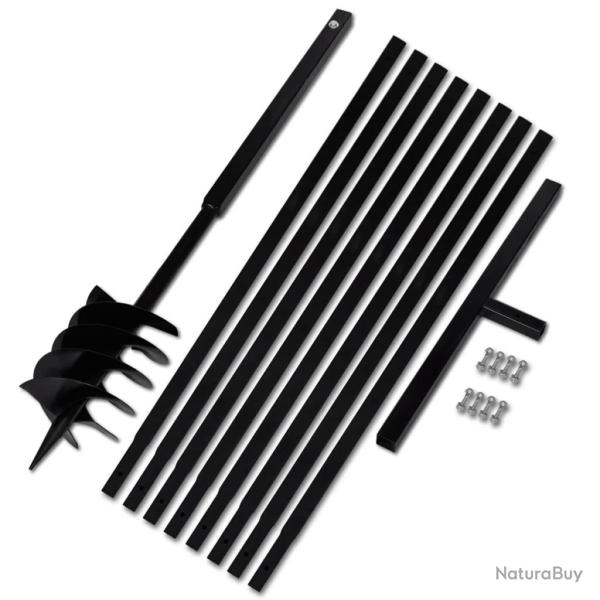 Tari�re de sol avec manche 180 mm et tube d'extension 9 m Acier alsavelo