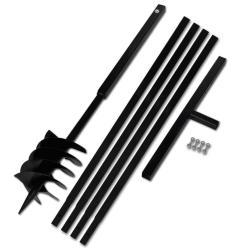 Tari&egrave;re de sol avec manche 180 mm et tube d'extension 5 m Acier