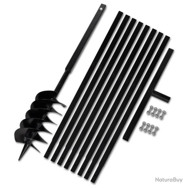 Tari�re de sol avec manche 150 mm et tube d'extension 9 m Acier alsavelo