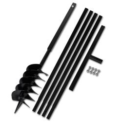 Tari&egrave;re de sol avec manche 150 mm et tube d'extension 5 m Acier