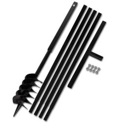 Tari&egrave;re de sol avec manche 120 mm et tube d'extension 5 m Acier