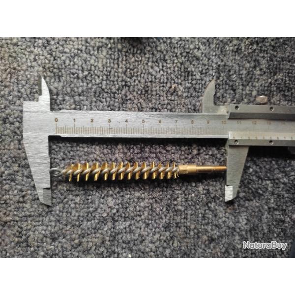 Ecouvillon brosse laiton filetage male arm�e 9 mm