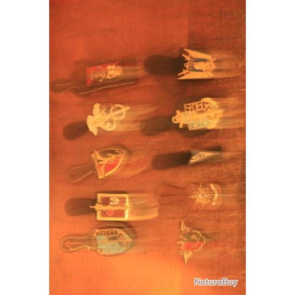 lots de dix insignes N19