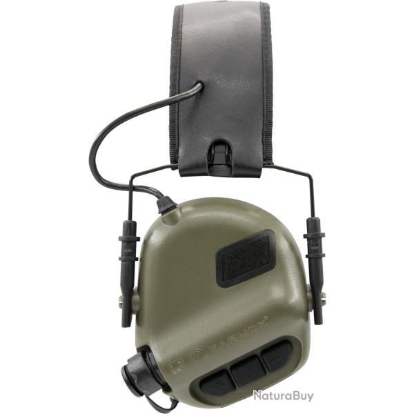 Casque antibruit �lectronique EARMOR M31 - Tir sportif, chasse & s�curit� Vert Olive