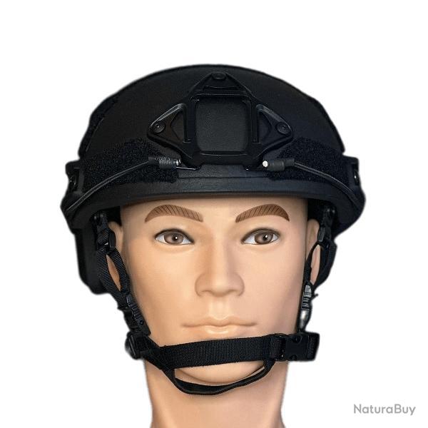 Casque balistique ARAMIDE (NIJ IIIA) - FAST Noir L (54-58cm)