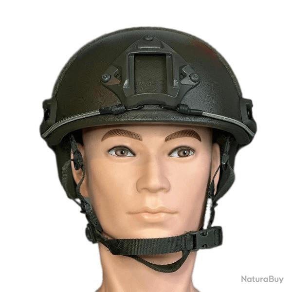 Casque balistique ARAMIDE (NIJ IIIA) - FAST Vert Olive L (54-58cm)