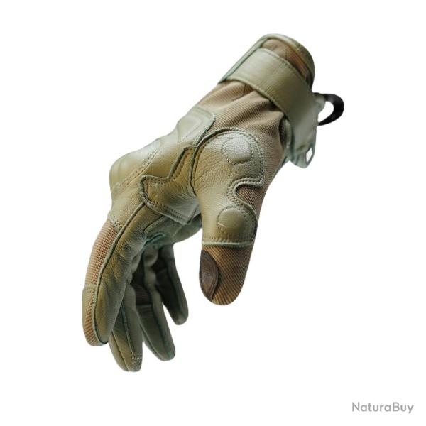 GANTS TACTIQUES RACER - TRIGGER IMPACT Vert Olive M/8