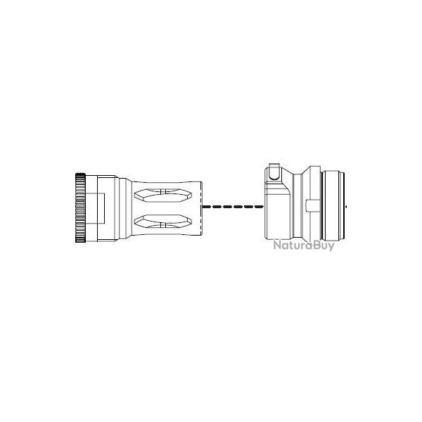 Adaptateur B&T HUB QDAU ACIER (Ase Utra)