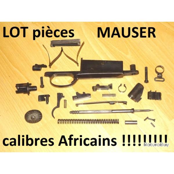 LOT de pi�ces MAUSER pour calibres gibier Africain 416 Rigby 404 Rimless 375 HH mag ...-  (D25A83)
