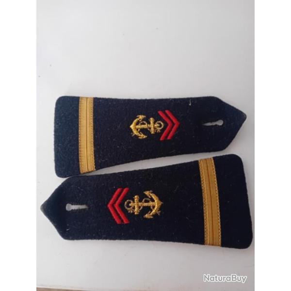 Algerie Paire de pattes d'�paules Infanterie Coloniale Ann�es 60