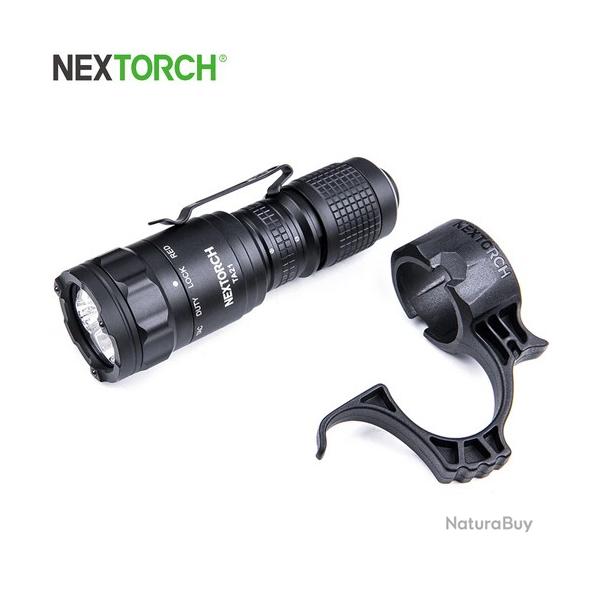 Lampe Torche Tactique Nextorch TA21 SET - 1300 Lumens - lumi�re rouge - anneau tactique