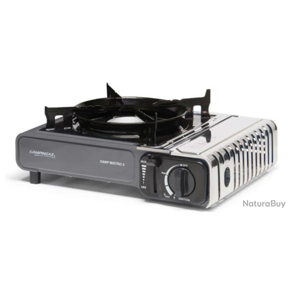 CAMPINGAZ R�chaud � gaz Camp Bistro 3 Avec Malette De Transport Puissance 2200 Watts Noir Ext�rieur