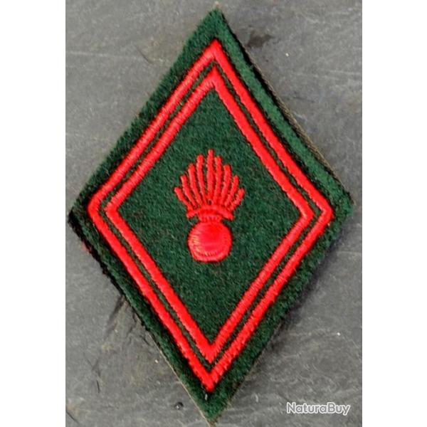 Patch losange mod 45 Grenade du train des �quipage troupe pour collection ne pas porter.