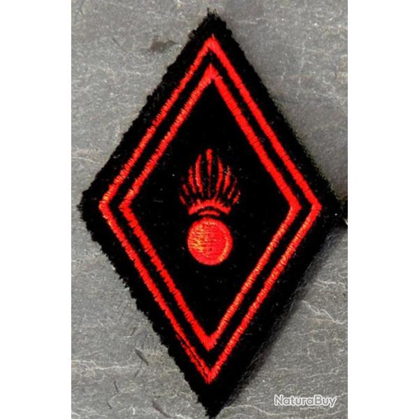 Patch losange mod 45 CUIRASSIERS (le tissu noir n'est pas du velours) pour collection ne pas porter.
