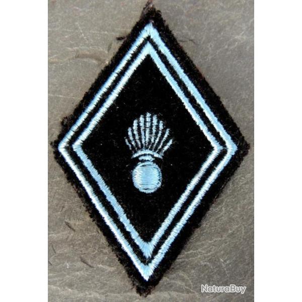 Patch losange mod 45 TRANSMISSIONS (velours noir) pour collection ne pas porter.