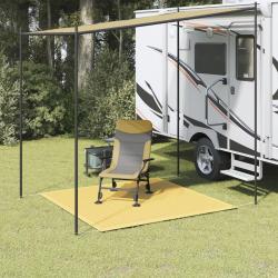 Tapis de tente beige 250x250 cm PEHD alsavelo