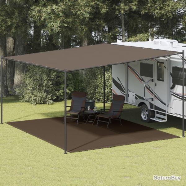 Tapis de tente 400x500 cm Marron alsavelo