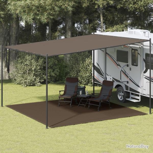 Tapis de tente 400x400 cm Marron alsavelo