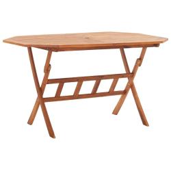 Table pliable de jardin 135 x 85 x 75 cm Bois d'acacia massif alsavelo