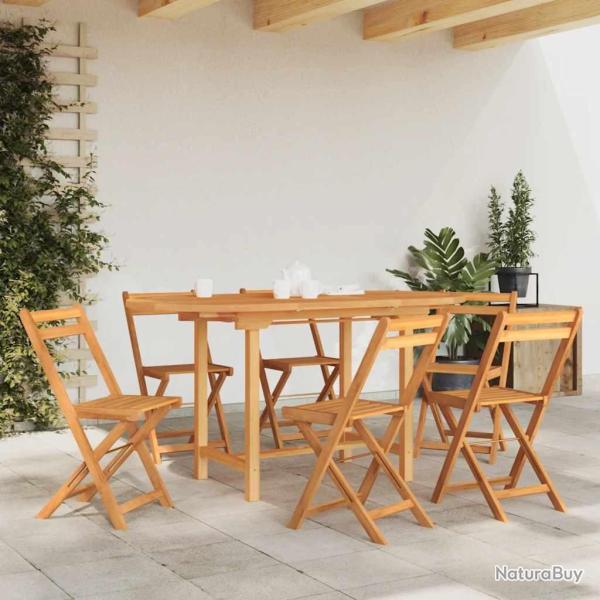 Table extensible de jardin 110-160x80x75 cm bois de teck solide alsavelo