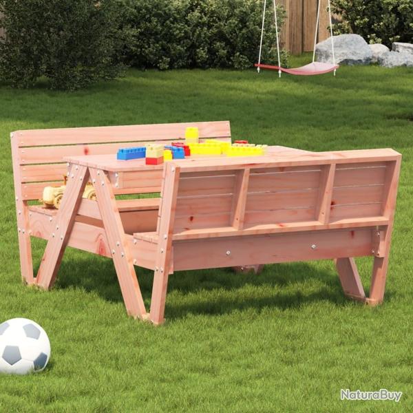 Table de pique-nique pour enfants bois massif de douglas alsavelo