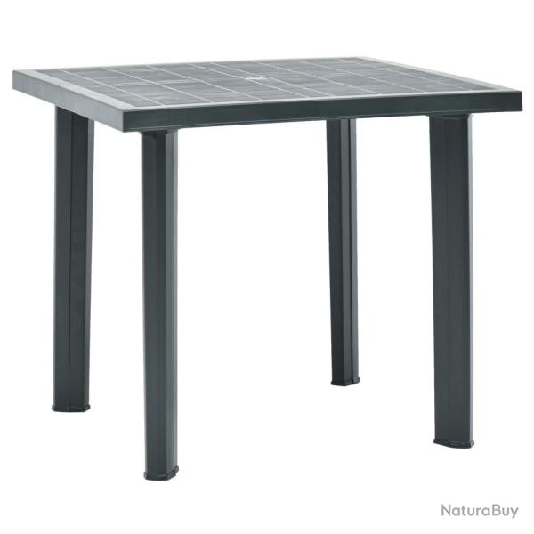 Table de jardin Vert 80x75x72 cm Plastique alsavelo