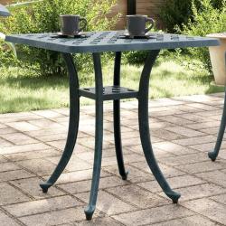 Table de jardin vert 53x53x53 cm aluminium coul&eacute;