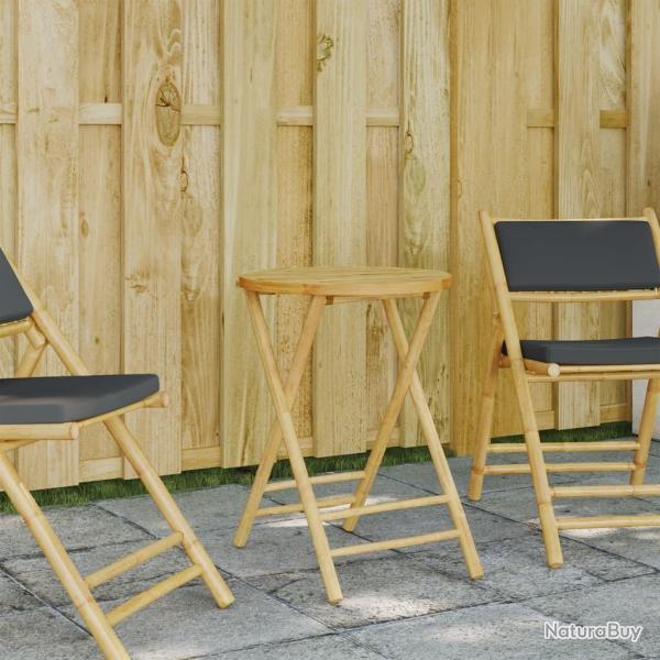 Table de jardin pliable �55x75 cm bambou