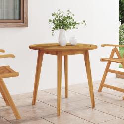 Table de jardin &Oslash;85x75 cm Bois d'acacia solide