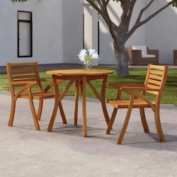 Table de jardin &Oslash; 85 cm Bois d'acacia solide