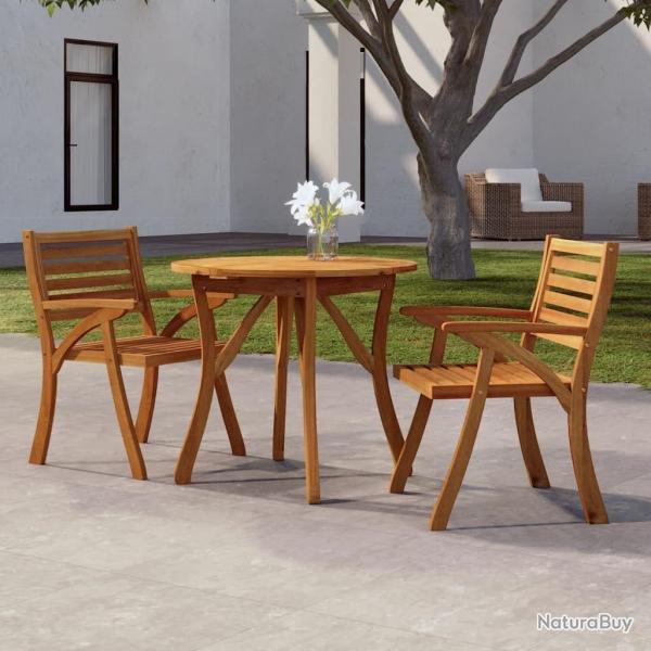 Table de jardin � 85 cm Bois d'acacia solide