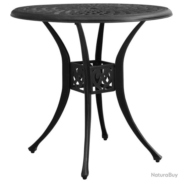 Table de jardin Noir 78x78x72 cm Aluminium coul�