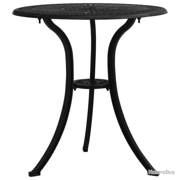 Table de jardin Noir 62x62x65 cm Aluminium coul� alsavelo