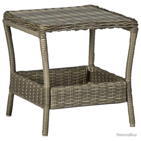 Table de jardin Marron 45x45x46,5 cm R�sine tress�e alsavelo