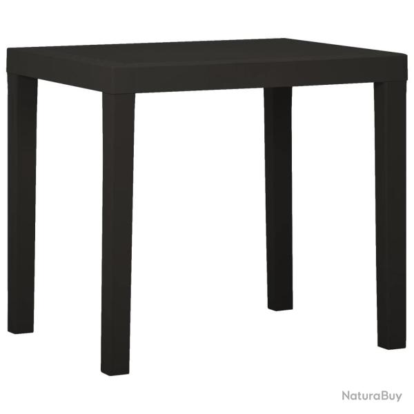 Table de jardin Anthracite 79x65x72 cm Plastique
