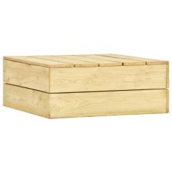 Table de jardin 75x75x31 cm Bois de pin impr&eacute;gn&eacute;