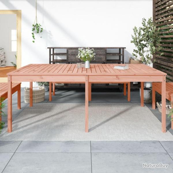 Table de jardin 203,5x100x76 cm bois massif de douglas alsavelo