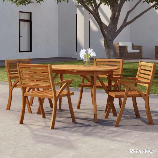 Table de jardin 150x90x75 cm Bois d'acacia solide alsavelo